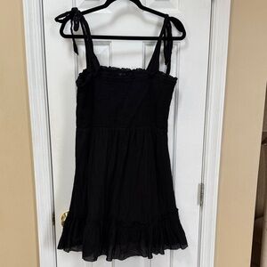 Aerie Charcoal Smocked Top